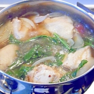 鶏　丸ごと１羽煮込みスープ！